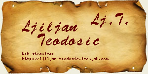 Ljiljan Teodosić vizit kartica